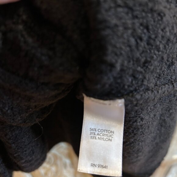 J Jill Black Mock neck Sweater XL Tall - Picture 3 of 5